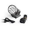 Ліхтар налобний Luxury 1898, 13LED, вбудований акумулятор, ЗУ 220V, фото 5