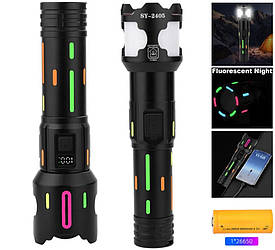 Ліхтар NIGHT VISION FLUORESCENCE BL-2405-TG, 1x26650, power bank, індикація заряду, ЗУ Type-C, zoom