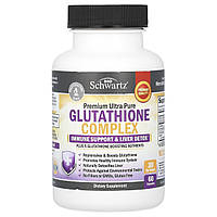 BioSchwartz, Premium Ultra Pure, комплекс глутатіону, 60 капсул