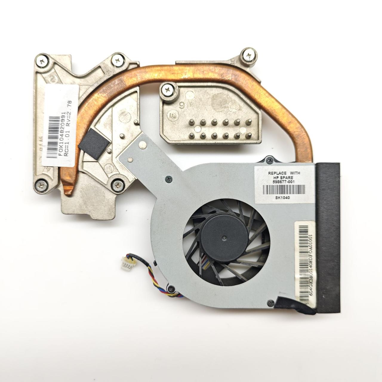 Система охолодження для ноутбука HP Probook 4520s 4720s (598677-001) "Б/У"