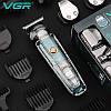 Набір для стриження VGR 6 в 1 V-102, 14 насадок, LED display, фото 6