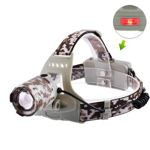 Ліхтар налобний 2130-T6, Military, 2x18650, ЗУ microUSB, Box, фото 1