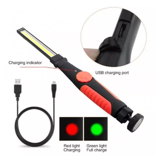 Ліхтар WORKLIGHT W55-COB, Li-Ion акумулятор, поворот180º+180º, магніт, індикація заряду, ЗУ microUSB, фото 1