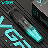 Тример VGR V-906 GREEN, 3 насадки, керамічне лезо, TURBO режим 9000 RPM, LED display, фото 3