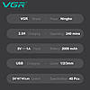 Тример VGR V-906 GREEN, 3 насадки, керамічне лезо, TURBO режим 9000 RPM, LED display, фото 4