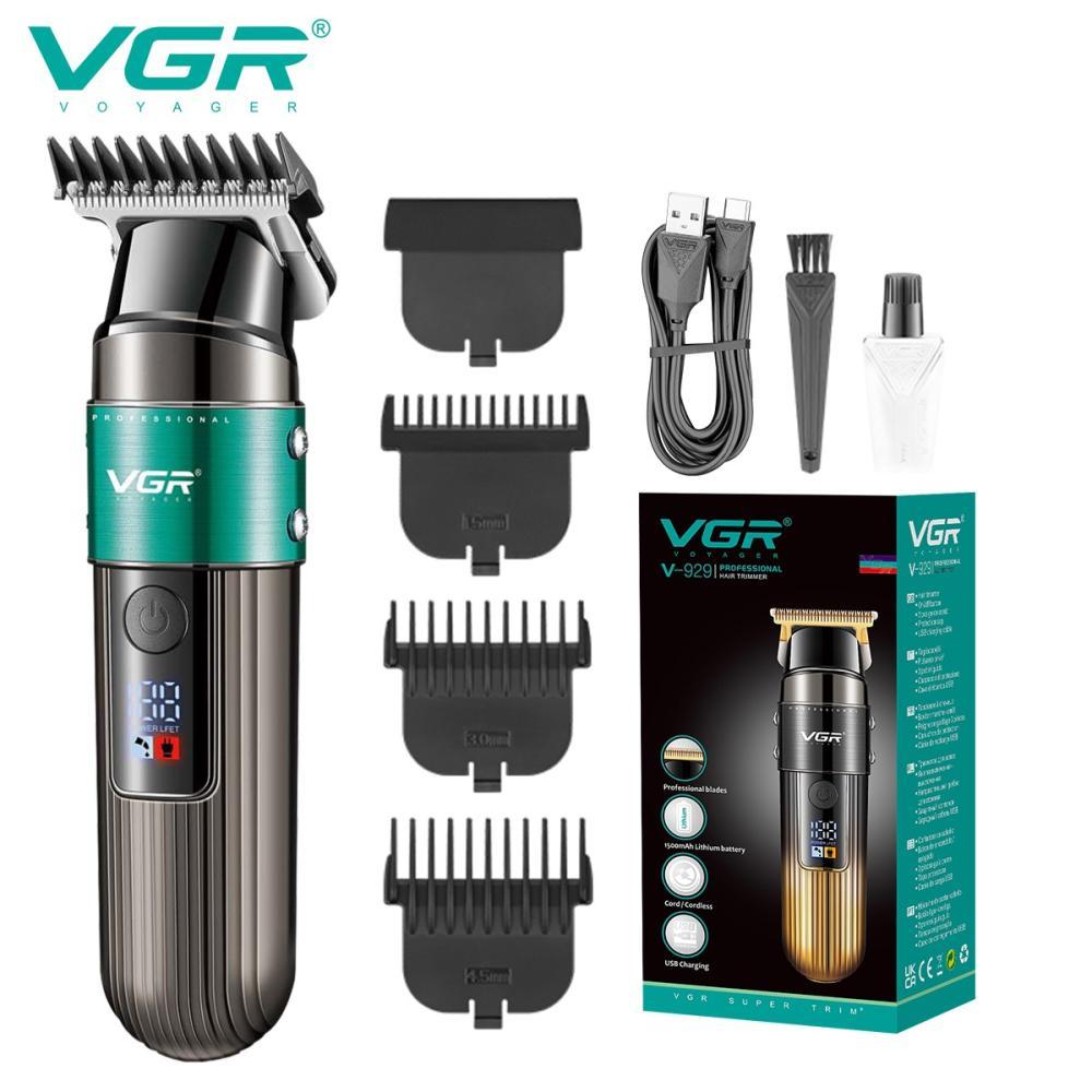 Тример VGR V-929 GREEN, 3 насадки, LED display, фото 1