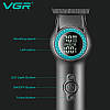 Тример VGR V-990 GREEN, 3 насадки, керамічне лезо, TURBO режим, регулювання потужності 7000-8000 RPM, LED light, LED display, фото 3