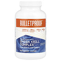BulletProof, Omega Krill Complex™, натуральний лимон, 120 капсул