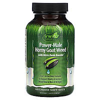 Irwin Naturals, Power-Male, Horny Goat Weed, з підсилювачем оксиду азоту, 60 капсул із рідиною