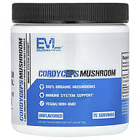 EVLution Nutrition, гриб кордицепс, без смакових добавок, 75 г (2,65 унції)