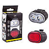 Велокомплект ZH-078-2LED ліхтар + STOP-14SMD, waterproof, Li-Ion акумулятор, ЗУ Type-C, фото 9