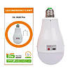 Світлодіодна LED лампочка з акумулятором FA-3920 Pro, 20W, E27, 2x18650, ковпачок-кемпінг, фото 2