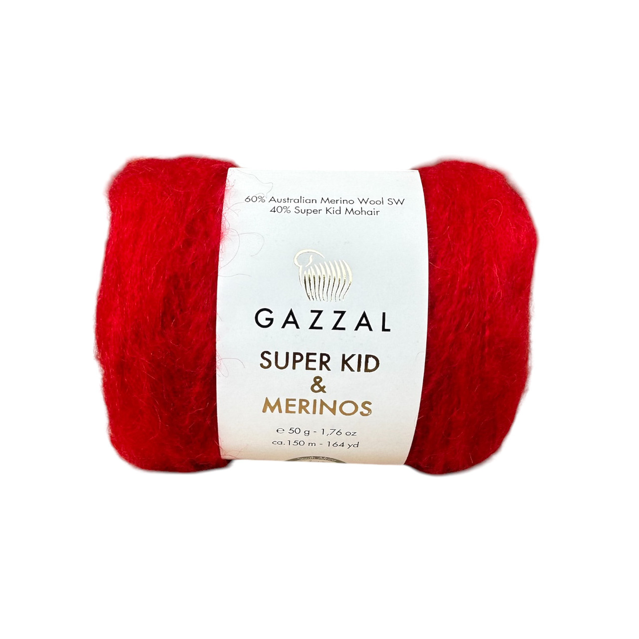 Gazzal SUPER KID & MERINOS (Супер Кід и Меринос) № 61274 червоний (Пряжа мериносова вовна, нитки для в'язання), фото 1