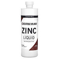 Kirkman Labs, Zinc Liquid, натуральна малина, 473 мл (16 унцій)