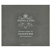 Harney & Sons, ароматний зелений чай, жасмин, 50 чайних пакетиків, 90 г (3,17 унції)