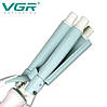 Плойка потрійна VGR V-595, 5 режимів роботи, керамічне покриття, LED display, 100 Вт, фото 4