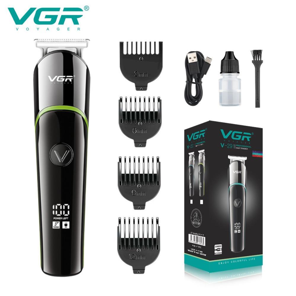 Тример VGR V-291 GREEN, 4 насадки, LED display, фото 1