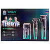 Комплект VGR 3 в 1 V-694 BLUE акумуляторна машинка для стриження (clipper), триммер та електробритва (шейвер), фото 8