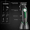 Акумуляторна машинка для стриження (clipper) VGR V-010 GREEN, 6 насадок, 7500 RPM, 2600 mAh, LED display, фото 7