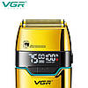 Електробритва VGR V-350 GOLD шейвер, подвійне лезо, 2 насадки, LED Display, фото 6