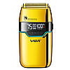 Електробритва VGR V-350 GOLD шейвер, подвійне лезо, 2 насадки, LED Display, фото 10