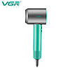 Фен професійний VGR V-440 GREEN, 3 рівні обдування, 3 рівні температури, 11000 RPM 3 насадки, фото 2