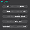 Фен професійний VGR V-440 GREEN, 3 рівні обдування, 3 рівні температури, 11000 RPM 3 насадки, фото 6