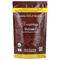 California Gold Nutrition, Fungiology®, порошок із сертифікованого органічного гриба шиїтаке, 120 г (4,2 унції)