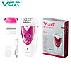 Епілятор VGR 2 в 1 V-722, 2 насадки, підсвічування, фото 2