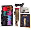 Акумуляторна машинка для стрижки (clipper) VGR V-036, 8 насадок, LED display, фото 5