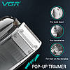 Електробритва VGR V-332 SILVER шейвер, подвійне лезо, тример, LED Display, фото 4
