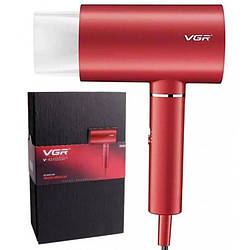 Фен професійний VGR V-431 RED, 2 рівні обдування, 2 рівні температури, насадка-концентратор