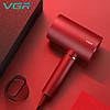 Фен професійний VGR V-431 RED, 2 рівні обдування, 2 рівні температури, насадка-концентратор, фото 4