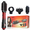 Фен-щітка стайлер VGR 4 в 1 V-484 RED, 4 насадки, 2 режими, фото 3