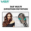 Фен-щітка стайлер VGR V-494 BLACK, 2 режими, 3 рівні температури, фото 3