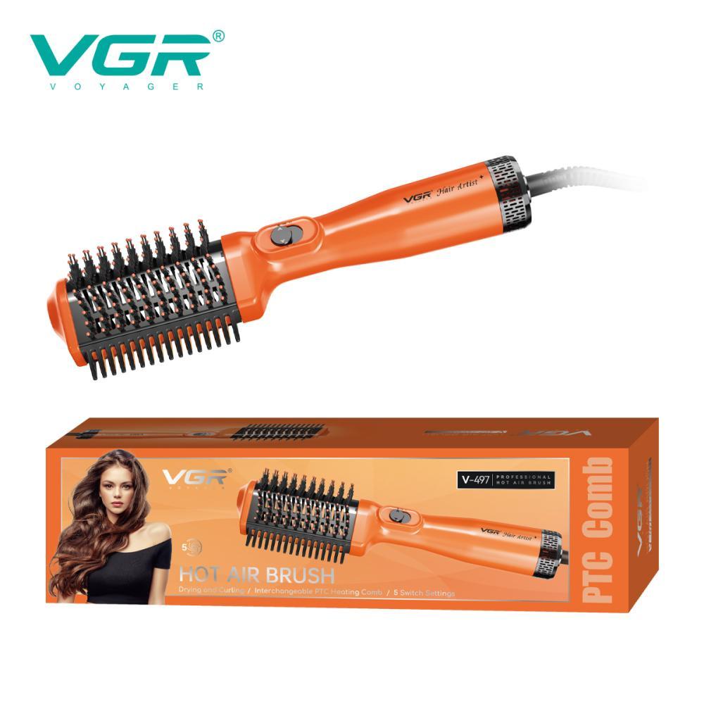 Фен стайлер для укладання та завивки волосся VGR V-497 ORANGE, Professional, фото 1
