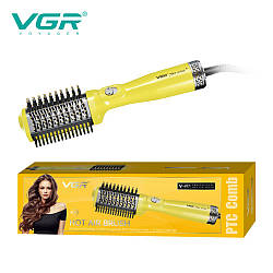 Фен стайлер для укладання та завивки волосся VGR V-497 YELLOW, Professional