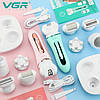 Епілятор VGR 5 в 1 V-751 GREEN, 5 насадок, IPX6, фото 2