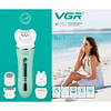 Епілятор VGR 5 в 1 V-751 GREEN, 5 насадок, IPX6, фото 4