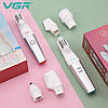Епілятор VGR 5 в 1 V-752 RED, 5 насадок, IPX5, фото 2