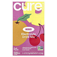 Cure Hydration, суміш для приготування напою з електролітами, фруктовий пунш, для дітей, 6 пакетиків по 7,6 г (0,27 унції)