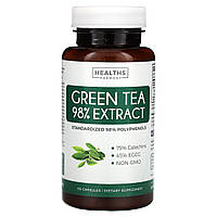 Healths Harmony, 98 % екстракту зеленого чаю, 60 капсул