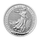 Срібна інвестиційна монета Британія 1 унція 2025 р. 999 проба монета Britannia 1 oz fine silver UK, фото 3