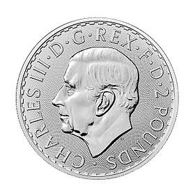 Срібна інвестиційна монета Британія 1 унція 2025 р. 999 проба монета Britannia 1 oz fine silver UK