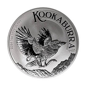Срібна колекційна монета Кукабарра 2024 Австралія, 1 унція, срібло 999.9 проба, 1 долар