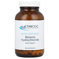 Metabolic Maintenance, бетаїну гідрохлорид із пепсином, 100 капсул