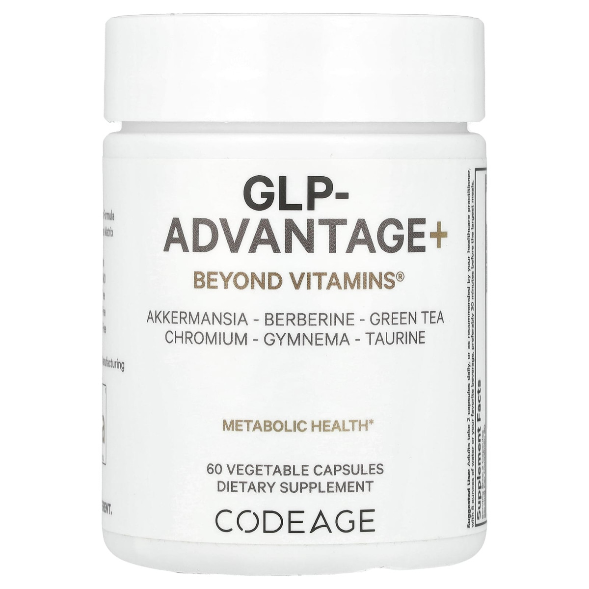 Codeage, GLP-Advantage+, Beyond Vitamins®, 60 рослинних капсул