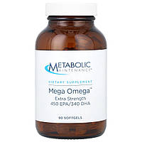 Metabolic Maintenance, Mega Omega, посилена дія, 90 капсул