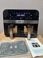 Аерогриль на 2 контейнери по 6.5 л Rainberg з антипригарним покриттям, Мультипіч універсальна 13 л із контролем температури