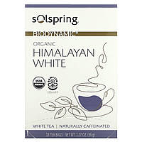 Dr. Mercola, Solspring, Biodyanimic, органічний білий гімалайський чай, 18 чайних пакетиків, 36 г (1,27 унції)